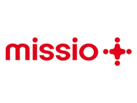 Man sieht das Logo der Hilfsorganisation "Missio".