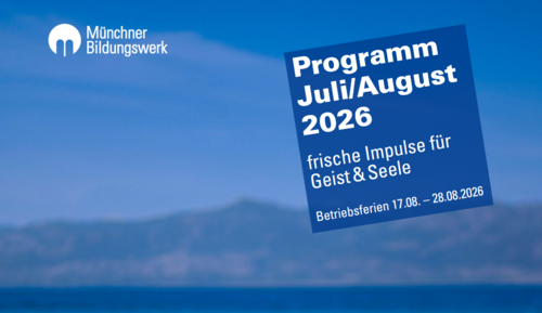Titelseite des aktuellen Monatsprogramms Juli/August 2026