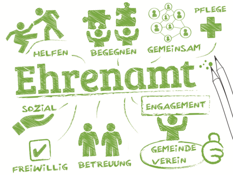 Man sieht das Logo der Ehrenamtsakademie.
