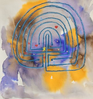 165872 Trauerlabyrinth - Malen als kreativer Prozess