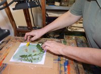 Wir machen blau und drucken mit Licht