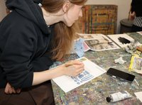 Drucken am Küchentisch